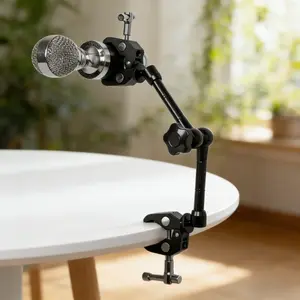 Double Clamp Umbrella Stand for Photography Studio, Supports Up to 2.27kg, Ideal for Light Stands, Displays, Reflectors, Tripods