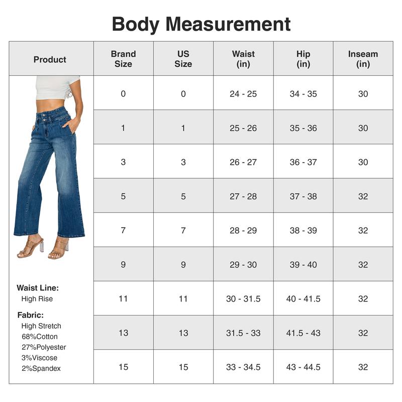 PREJEAN Y2K Washed Baggy Jeans for Women Trendy High Rise Straight Wide Leg Denim Pants with Pocket Fashion Casual High Street Long Trousers Elegant Loose Fit Floor Length Jeans