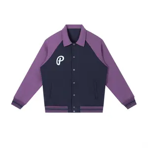 Philly Slugger Contrast Raglan Sleeve Baseball Jacket