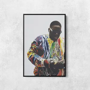 Notorious BIG Print, Rap Poster, Rapper Room Decor, Gift for Boyfriend, Biggie Smalls Poster, Rap Legend Poster