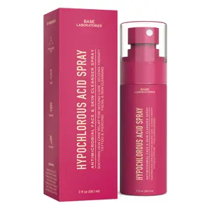 Base Laboratories Hypochlorous Acid Spray – Travel Size Facial Toner & Cleanser for Skin Repair, Redness, Irritation & Acne (2oz)