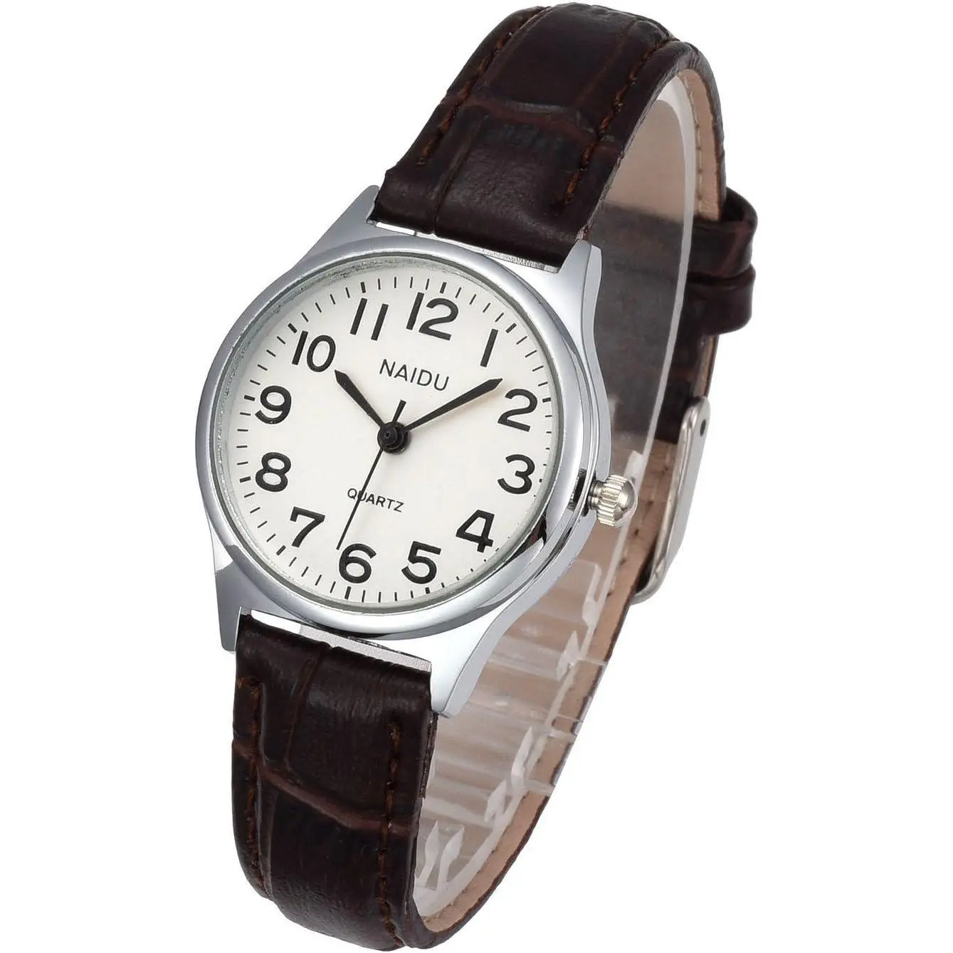 Womens Leather Watch,Fashion Casual Dress Watches,Roman Numerals Quartz Ladies Black Wrist Watch