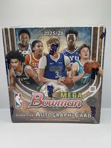2025-26 Bowman Basketball Mega Box - Factory Sealed - Look for Autograph