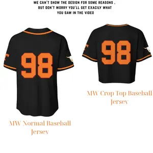[Ver 2] MW 98 Baseball Jersey ,Musical Gifts for Fans