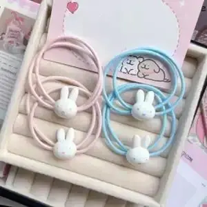 Kawaii Miffy Rabbit Hair Ties Cute Cartoon Sweet and Girlish They Are Versatile for Students Couples and Best Friends Gift