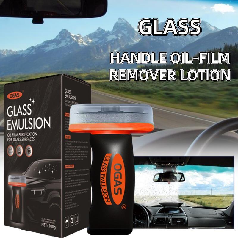 Portable Automotive Oil Film Remover Cream, Glass Decontamination Without Residue, Window Oil Film Cleaner, Quick Cleaning, Compact And Easy to Carry - 100G Degreaser
