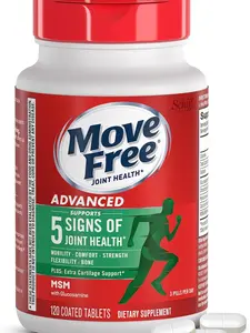 Move Free Advanced Glucosamine Chondroitin MSM Joint Support Supplement 120 Tablets for Mobility Comfort Strength Flexibility & Bone Health