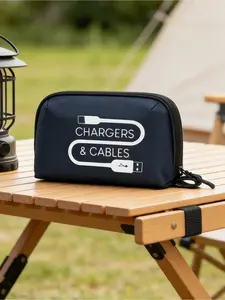 Bag-in-bag, storage bag: black digital storage bag, gray digital storage bag, suitable for action cameras, photography accessories, USB flash drives, data cables, chargers, etc., can be used for classified storage,