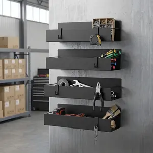 2/4 piece portable warehouse magnetic storage rack, multi-functional tool room vehicle tool storage rack, simple design, saves space, convenient for storage and use