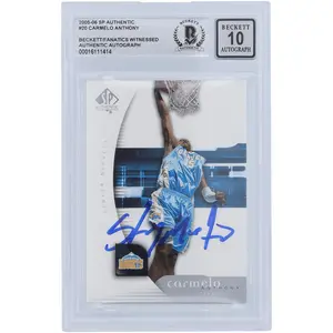 Carmelo Anthony Denver Nuggets Autographed 2005-06 Upper Deck SP Authentic #20 Beckett Fanatics Witnessed Authenticated 10 Card - Fanatics Authentic Certified