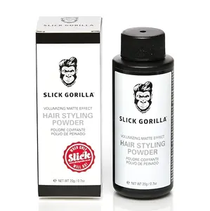 Slick Gorilla Hair Styling Texturizing Powder 0.70 Ounce (20g) -Natural Matte Look Men's Powder - Easy to Apply with No Oil or Greasy Residue Haircare
