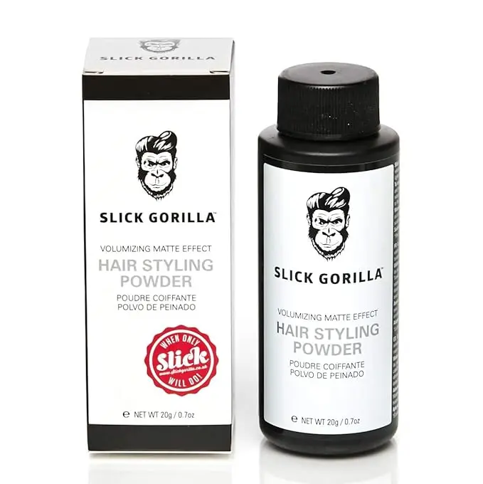Slick Gorilla Hair Styling Texturizing Powder 0.70 Ounce (20g) -Natural Matte Look Men's Powder - Easy to Apply with No Oil or Greasy Residue Haircare