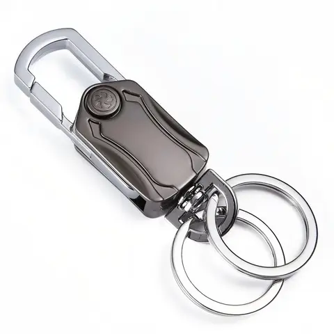 Men's Multifunctional EDC Gear Keychain for Car Keys - Men's Accessories with Fidget Spinner, Hidden Bottle Opener, Package Opener, Phone Stand, Stress-Relief, Business Mini Useful Birthday Gifts for Him, Unique Cool Gifts