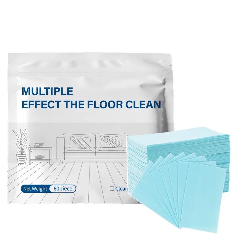 [100 Pcs] Floor Cleaning Tablets – 1-Year Supply, Ultra-Thin Compact Storage, No Spill Mess, Multi-Surface Concentrated Cleaner for Hardwood, Tile, Laminate & Vinyl – Long-Lasting Fresh Scent, Cut Grime Effortlessly