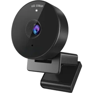 F-WBM02 1080P Webcam - USB Webcam with Microphone & Physical Privacy Cover, Noise-Canceling Mic, Auto Light Correction, Fixed Focus, C950 Ultra Web Cam w/ 70°View for Meeting/Online Classes/Zoom/YouTube