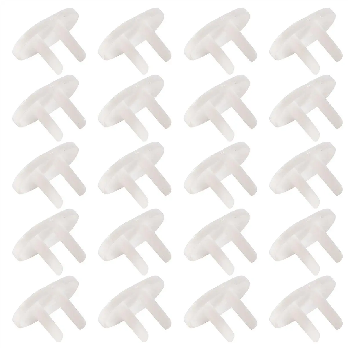 50Pcs Anti Electric Shock Plugs Protector Cover Cap Power Socket Electrical Outlet Baby Children Safety Guard Two holes