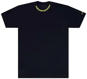 Chrome Hearts Neck Logo T-Shirt 'Black/Neon Yellow'