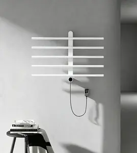 Wall-mounted fully-installed plug-in intelligent electric heating towel rack