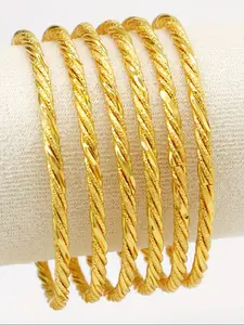 Women's jewelry bracelet set, twisted spiral design bracelet, stackable bracelets, perfect gift for women, daily wear and holiday occasions, Valentine's Day gift