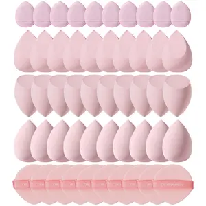 30PCS Makeup Sponges For Liquid Makeup,10PCS Air Cushion Powder Puff,10PCS Air Cushion Powder Puffs For Facial Makeup.Made Of Ultra-Soft Velvet, Designed For Shaping Eyes And Corners. Multi-Color Makeup Sponge