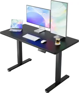 48 x 24 Inch Electric Standing Desk, Height Adjustable Sit Stand Desk with 4 Memory Presets, Home Office Computer Workstation with Headphone Hook and Cable Management, Ergonomic Adjustable Standing Table