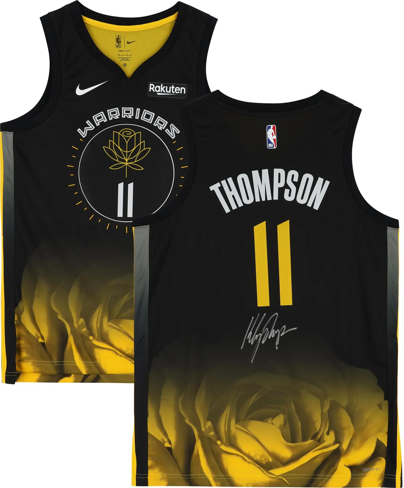 Klay Thompson Golden State Warriors Autographed Black Nike 2022-2023 City Edition Swingman Jersey - Fanatics Authentic Certified