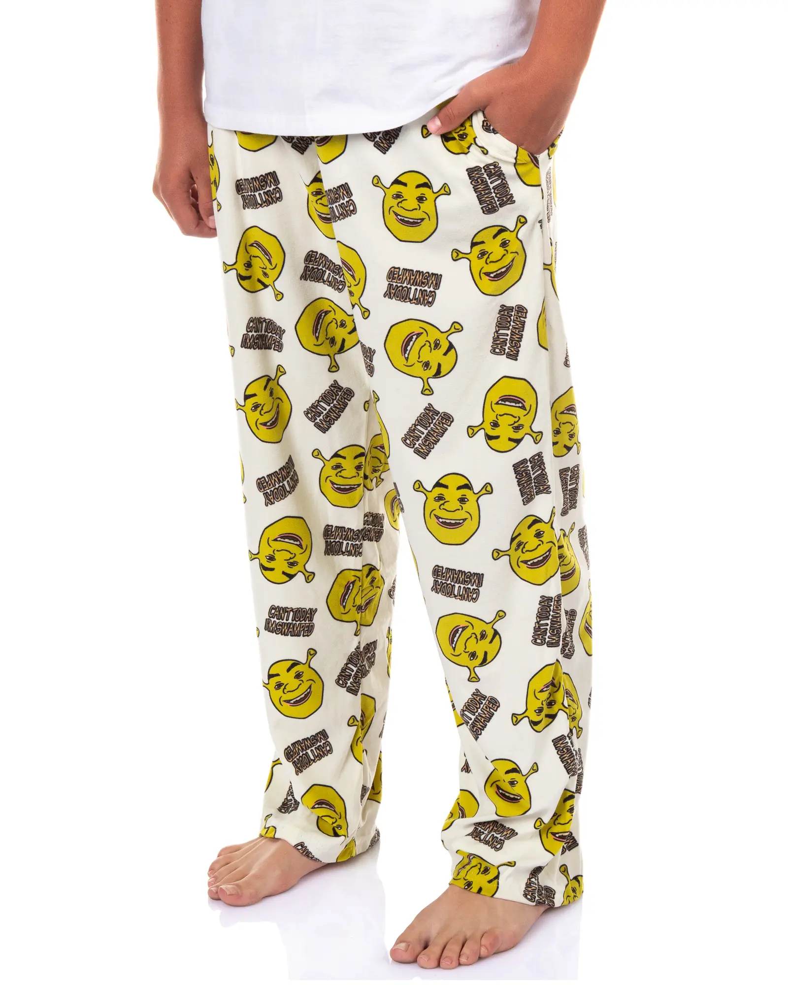 Shrek Pajama Pants Men's Can't Today I'm Swamped Sleep Bottoms