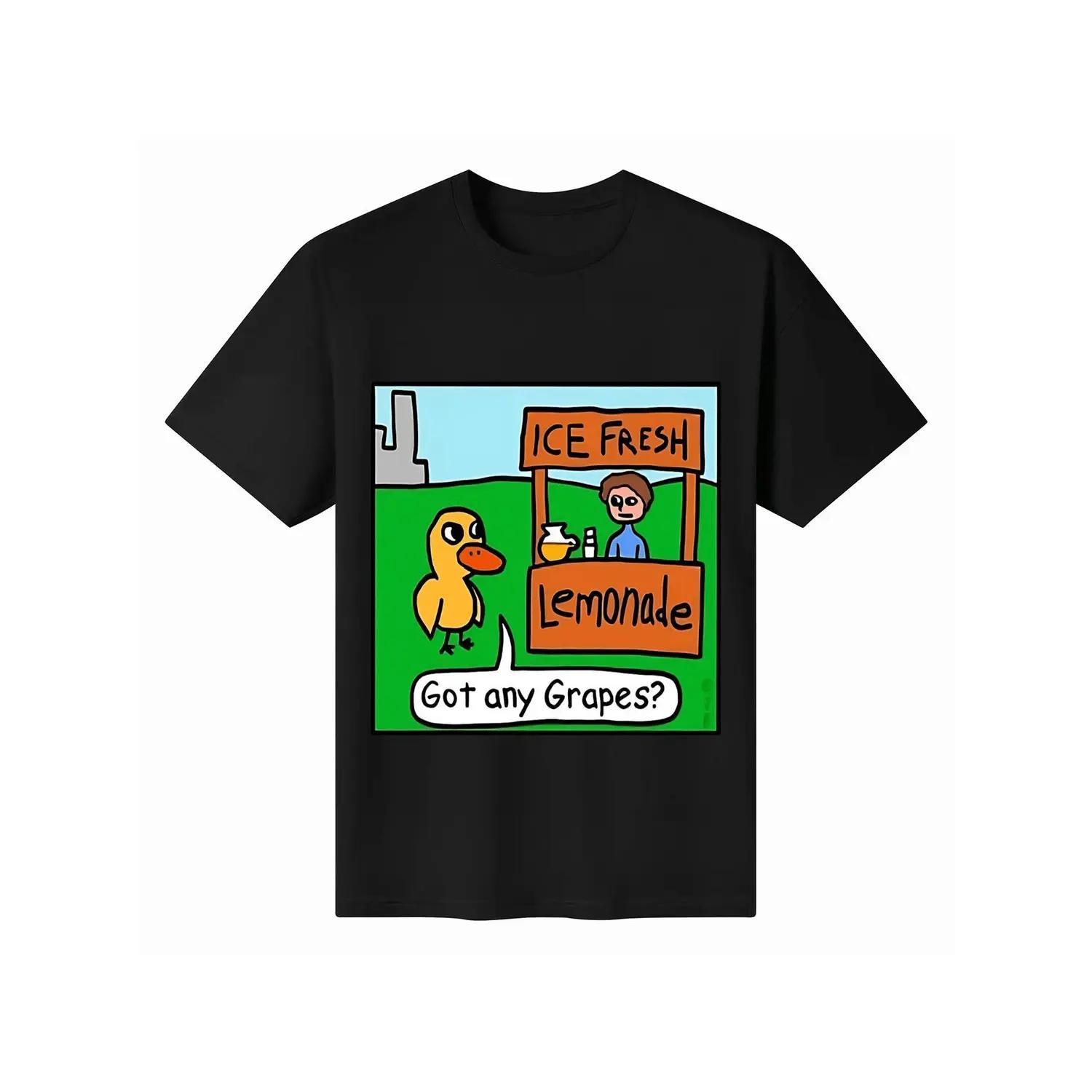 Humorous Duck Lce Fresh Lemonade and Grapes Gifts TShirt