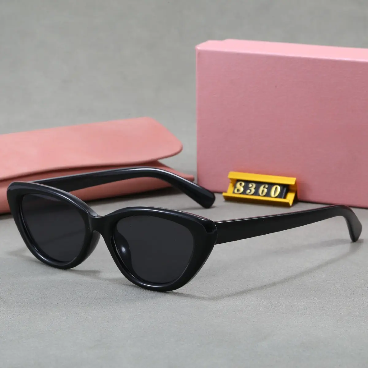 Y2K Classic Minimal Modish Cat Eye Sunglasses for Women Smooth Polished Solid Acetate Frame Small Sculptural Lens Cavity UV400 Anti Glare Dark Tinted Lenses Face Slimming Retro Eyewear Lightweight All Day Comfort Shades For Daily Shopping Date Prom OOTD