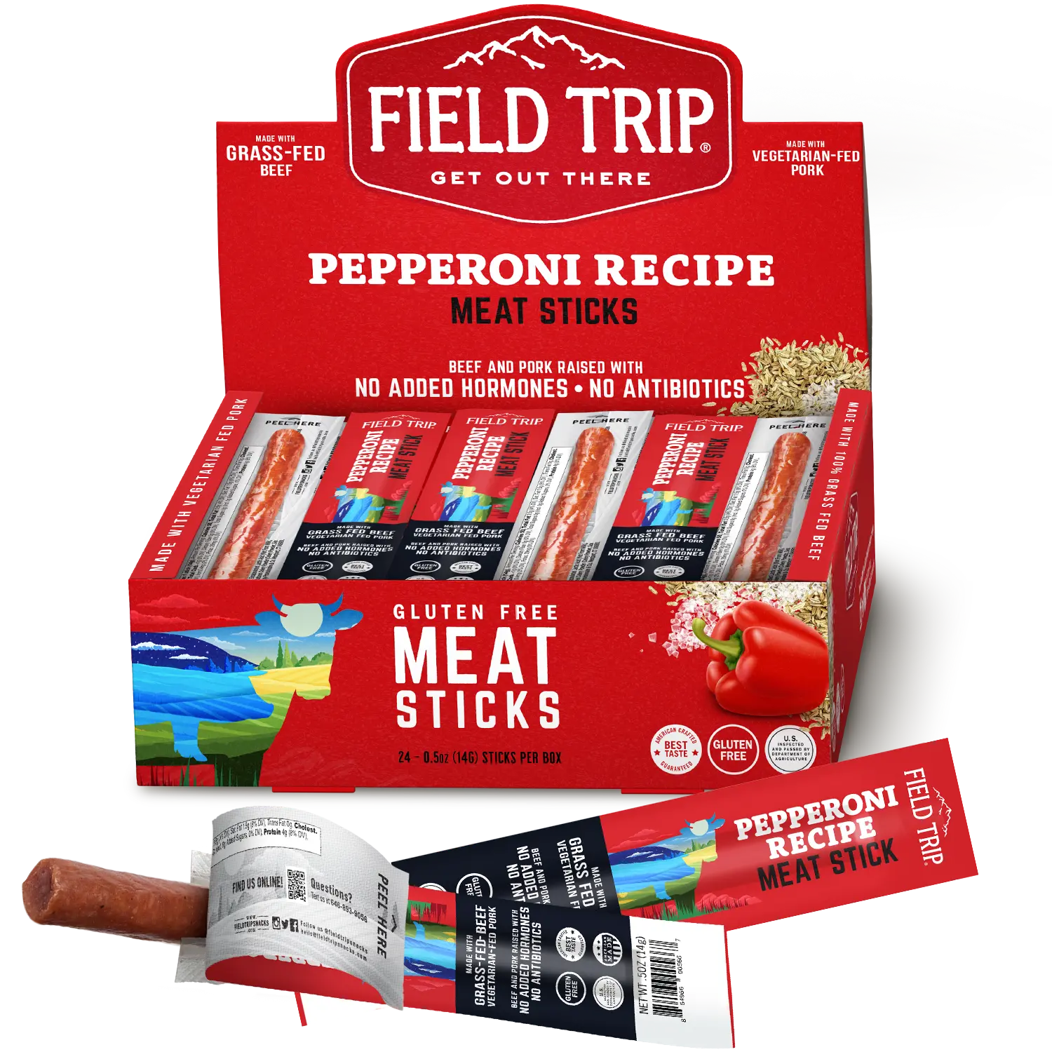 Pepperoni Recipe Meat Stick .5oz (24ct)