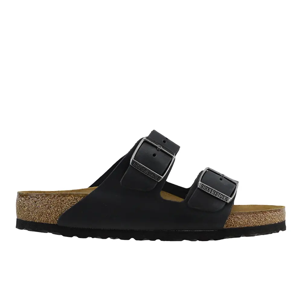 BIRKENSTOCK Mens Arizona Oiled Leather Casual Sandals Casual - Black
