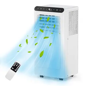 8,000 BTU Portable Air Conditioner Up to 350 Sq.Ft, 3-In-1 Small AC Unit with Cool/Fan/Dehumidifier, Small Air Conditioner with Wheels/Remote Control/Window Ki