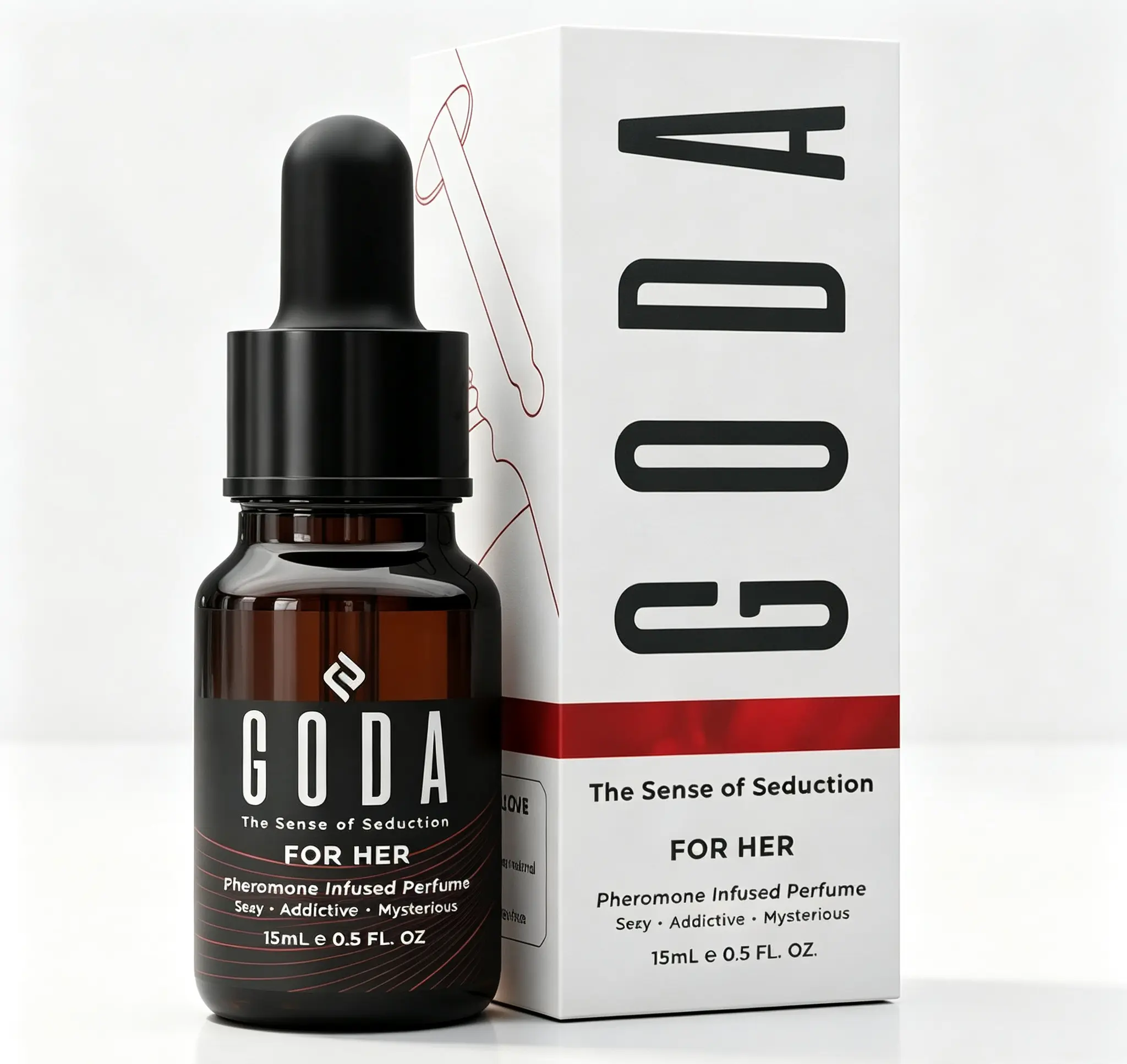 GODA Pheromones Perfume for Women – The Original, Long‑Lasting Floral Fragrance with Jasmine & Rose, Vegan & Cruelty‑Free Women’s Perfume, 0.50 fl. oz /15ml