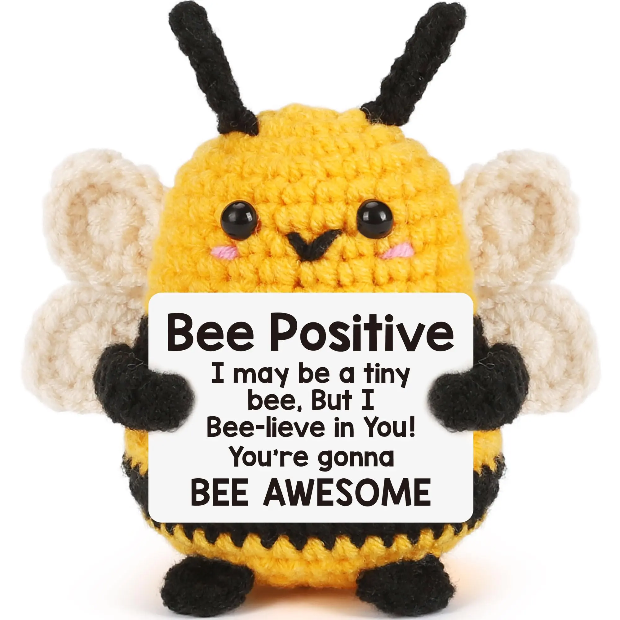Fun Easter Basket Filler Gifts for Mom, Mother's Day Gift Ideas, Mini Crochet Bees for Friends Teachers Colleagues Boss