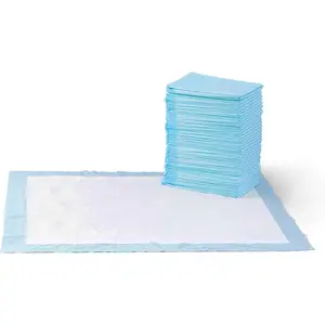 Dog and Puppy Pee Pads with 5-Layer Leak-Proof Design and Quick-Dry Surface for Potty Training, Standard Absorbency, X-Large Size (28 x 34 Inch), Pack of 60, Blue & White