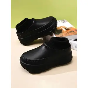 Men Women Winter Fleece Lined Slippers, Soft Indoor Outdoor Home Shoes, Lightweight Eva Material, Comfortable Slip-On Design Walking ShoesGift