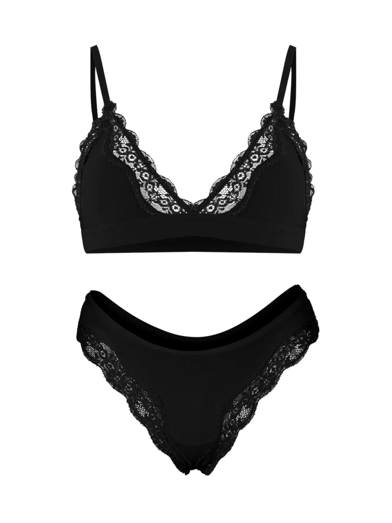 French Style Sexy Pastel Lace Lingerie Set for Women, Thin Push-Up Braless  Underwear Sets, Comfortable, Casual and Stylish Nightwear - TikTok Shop