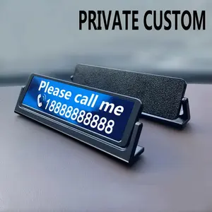20241pc Custom Stainless Steel Car Phone Number Display - Fit, Durable & Stylish Vehicle Accessory with "Please Call Me" Design |   Modern Auto Decor for All Cars, Handsfree Driving |   Sleek Gadget |   Rugged Texture, Phone Holder for Car2025