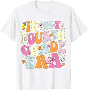 Back To School First Day of Fourth Girl Teacher Grade T-Shirt