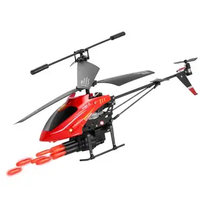 RC Helicopter, 2.4GHz Flying Remote Control Helicopter with Shooting Mode, 3.5 Channel RC Airplane for Kid, Altitude Hold, One-Key Takeoff/Landing & LED Lights, Toys for Kids Ages 14 and up