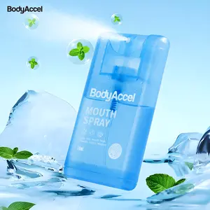 BodyAccel Probiotic Oral Spray Portable, Breath Freshener for Long-Lasting Freshness Mint Flavor