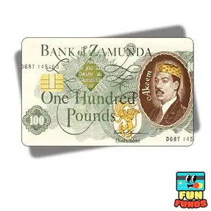 Zamunda Credit Card Skin - Vinyl Sticker for debit cards, Waterproof, Glossy or Holographic - Easy to apply funny card sticker credit card