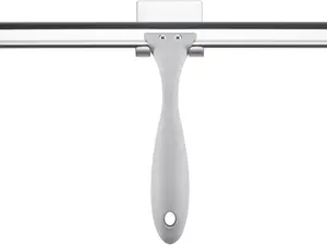 10-Inch Shower Squeegee with Hook - All-Purpose Glass Door, Window, and Mirror Cleaner for Effortless Streak-Free Shine