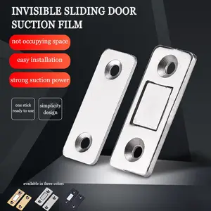 10PCS Magnetic Door Closer Ultra Magnetic Door Closer Cabinet Catch Latch Cupboard Ultra Thin Automatic Closer Lock Invisible Strong Door Stopper Wardrobe Anti Rust Hardware Rack Magnet