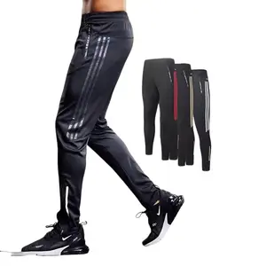 Men's sports pants, professional football training tapered cuffed track pants for men, quick-drying athletic long trousers for summer running, fitness and track and field sports students