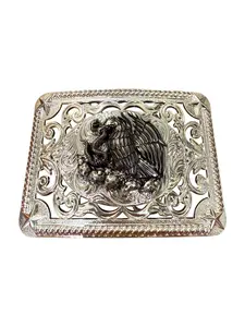 Western Style Mexico Eagle Buckle Hebilla Vaquera Escudo Mexico Aguila