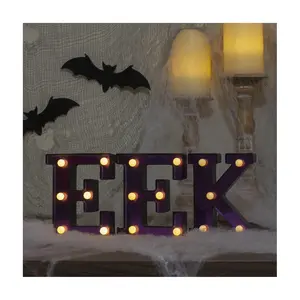 Northlight 6.5" LED Lighted EEK Halloween Marquee Sign