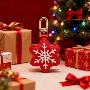Christmas Purse Coin Purse Keychain Christmas Bag Charms Snowflake Santa Claus Mini Coin Purses Cute Bag Charm for Handbags