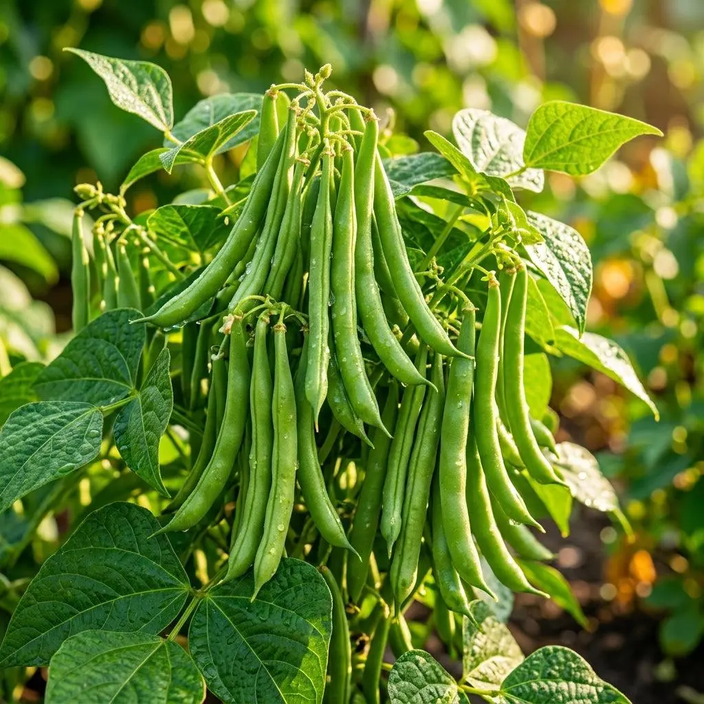 50 Bush Bean Seeds - HEIRLOOM QUALITY - High Yielding Snap Beans for Home Vegetable Gardens