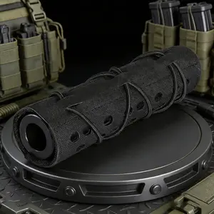 Nylon Tactical Suppressor Cover 18cm, Perfect for Outdoor Hunting and Tactical Gear, Durable Design for Enhanced Protection